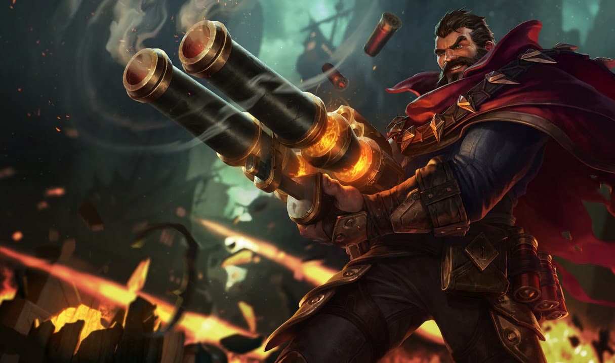 graves Best Builds, Runes and counters Splash Art