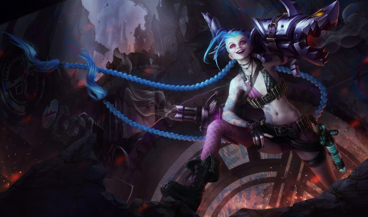 jinx Best Builds, Runes and counters Splash Art