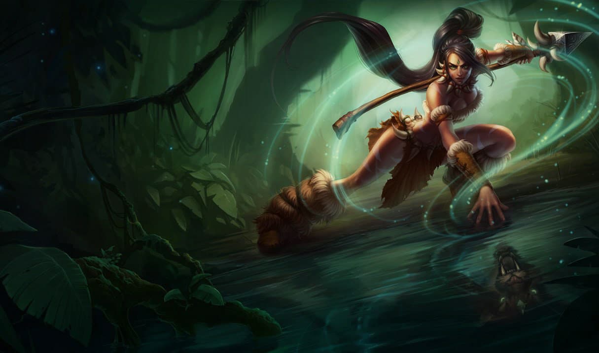 nidalee Best Builds, Runes and counters Splash Art