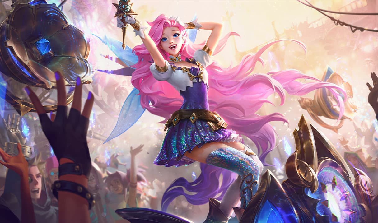 seraphine Best Builds, Runes and counters Splash Art