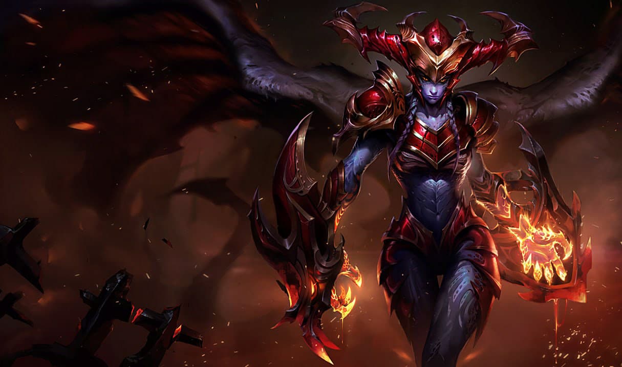 shyvana Best Builds, Runes and counters Splash Art